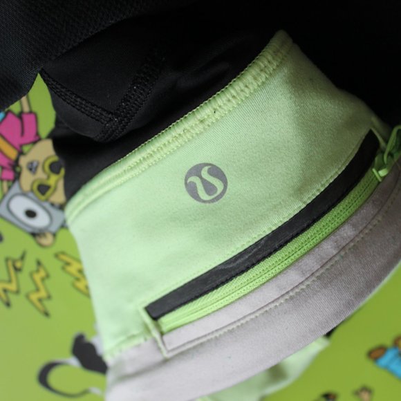 LULULEMON Yoga Leggings Size 8 Neon Green - Picture 8 of 12